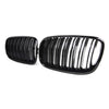 Calandre BMW X5 X6 E70 E71 E72 (2007-2014) Grille Carrosserie M Power Style Double Ligne Auto ABS Pare-choc Donicars